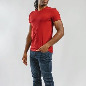 NEW BARBELL HAVOK V-NECK IN MARRON SIZE:L